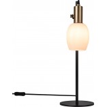 Lampa stołowa retro Arild | Nordlux - Biały/Czarny/Mosiądz