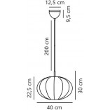 Lampa wisząca Aeron biała Nordlux | Skandynawski design