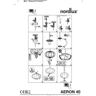 Lampa wisząca Aeron biała Nordlux | Skandynawski design