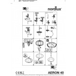 Lampa wisząca Aeron biała Nordlux | Skandynawski design