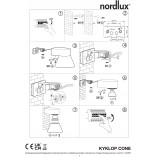 Kinkiet zewnętrzny Nordlux Kyklop Cone czarny | Sklep z lampami