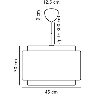 Lampa wisząca Takai beżowa | Design For The People