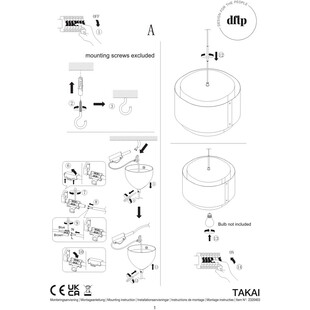 Lampa wisząca Takai beżowa | Design For The People