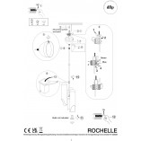Lampa wisząca Rochelle 3 punktowa czarna | Design For The People