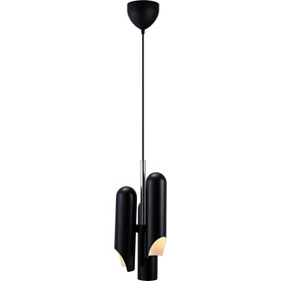 Lampa wisząca 3 punktowa Rochelle 20,7cm czarna DFTP