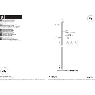 Lampa podłogowa czarna Nomi - Design For The People