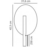 Kinkiet Furiko: Designerski kinkiet biało-mosiężny - Design For The People