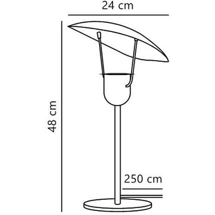 Lampa stołowa Fabiola czarna | Design For The People