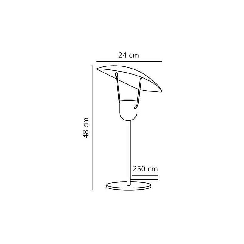 Lampa stołowa Fabiola czarna | Design For The People