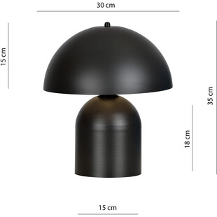Lampa stołowa Art Deco Kava czarna - Emibig | Elegancki design