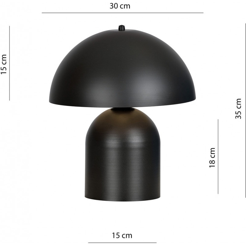 Lampa stołowa Art Deco Kava czarna - Emibig | Elegancki design