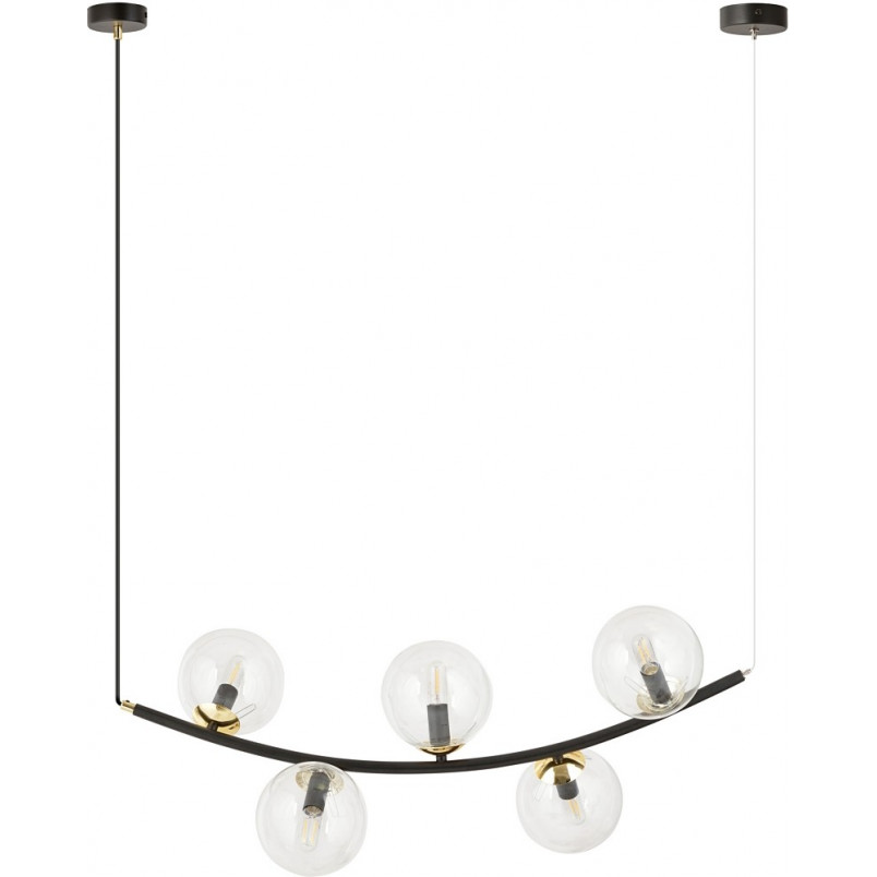 Lampa Wisząca RITZ | 5 Kul Szklanych | Emibig