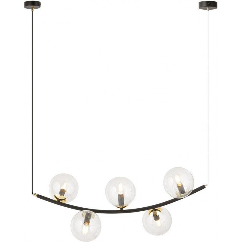 Lampa Wisząca RITZ | 5 Kul Szklanych | Emibig