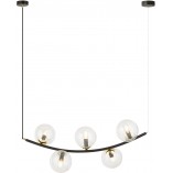 Lampa Wisząca RITZ | 5 Kul Szklanych | Emibig