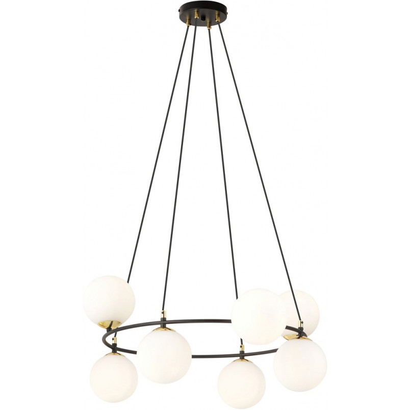 Lampa wisząca Azura VIII - szkło, kula, nowoczesny design | Emibig