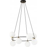 Lampa wisząca Azura VIII - szkło, kula, nowoczesny design | Emibig