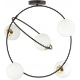 Lampa Sufitowa Stardom Emibig | Szkło, Biały/Czarny | Kup Online