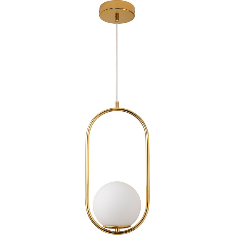 Lampa wisząca biała kula Costa Solo - Step In Design