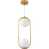 Lampa Wisząca Glamour Costa Duo - Szklana Kula | Step In Design