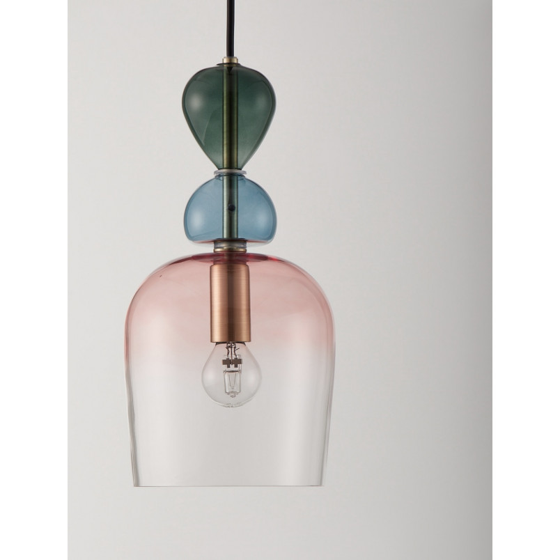 Lampa wisząca szklana Oro - Dekoracyjna, Art Deco | Decolab24