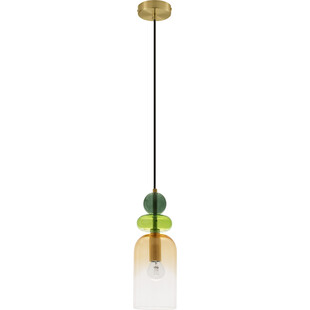 Lampa wisząca Oro: Szklana, kolorowa, Art Deco | Decolab24