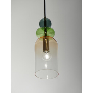 Lampa wisząca Oro: Szklana, kolorowa, Art Deco | Decolab24
