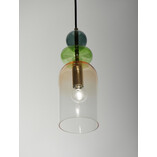 Lampa wisząca Oro: Szklana, kolorowa, Art Deco | Decolab24