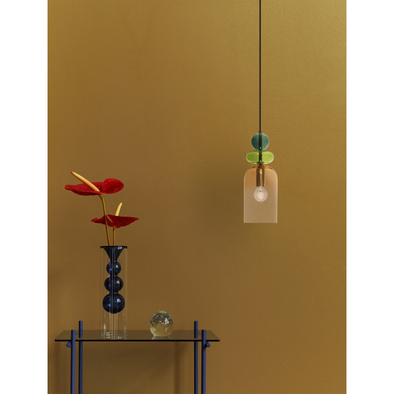 Lampa wisząca Oro: Szklana, kolorowa, Art Deco | Decolab24