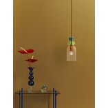 Lampa wisząca Oro: Szklana, kolorowa, Art Deco | Decolab24