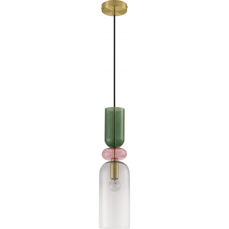 Lampa wisząca szklana Oro - Dekoracyjny design Art Deco