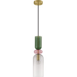 Lampa wisząca szklana Oro - Dekoracyjny design Art Deco