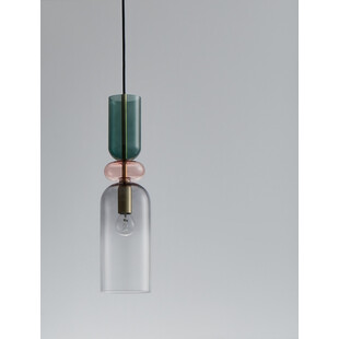 Lampa wisząca szklana Oro - Dekoracyjny design Art Deco
