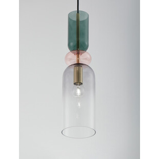 Lampa wisząca szklana Oro - Dekoracyjny design Art Deco