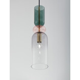 Lampa wisząca szklana Oro - Dekoracyjny design Art Deco