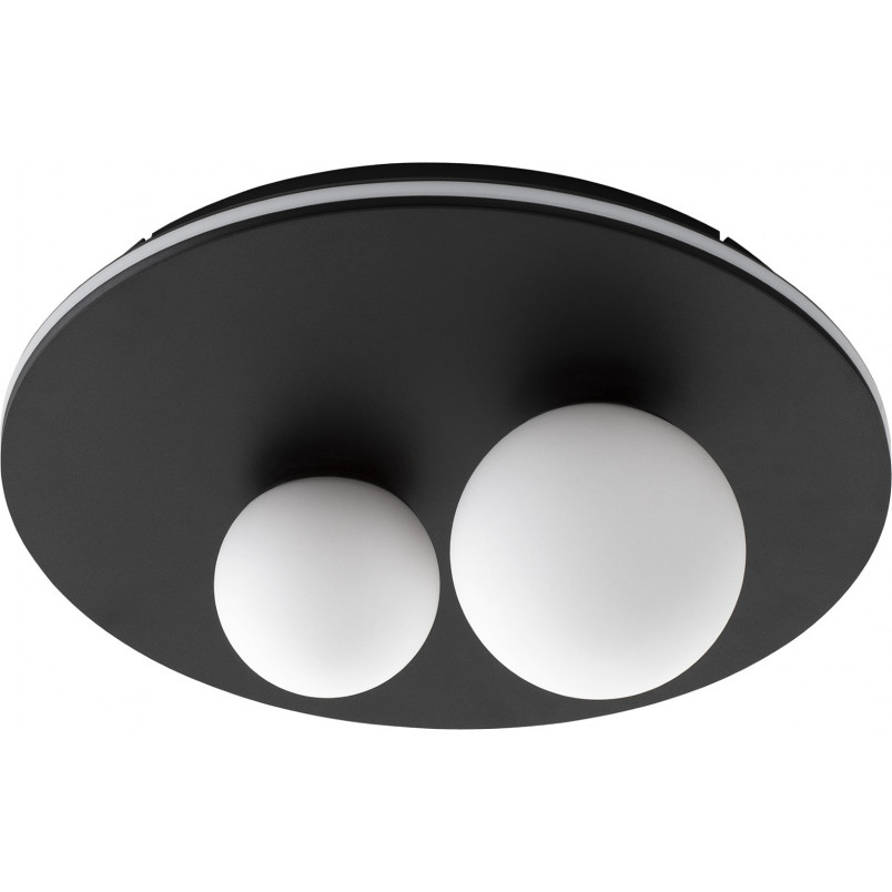 Plafon LED Elena: 2 szklane kule, nowoczesny design | Decolab24