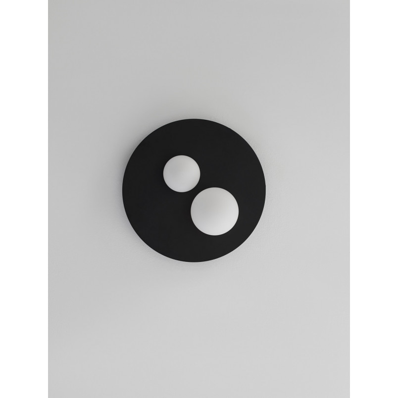 Plafon LED Elena: 2 szklane kule, nowoczesny design | Decolab24