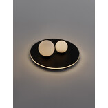 Plafon LED Elena: 2 szklane kule, nowoczesny design | Decolab24