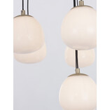Lampa wisząca Ovum XII - szkło biało-złote | Decolab24