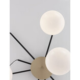 Lampa wisząca Ovum VIII | Szkło biało-złote 75cm - Decolab24