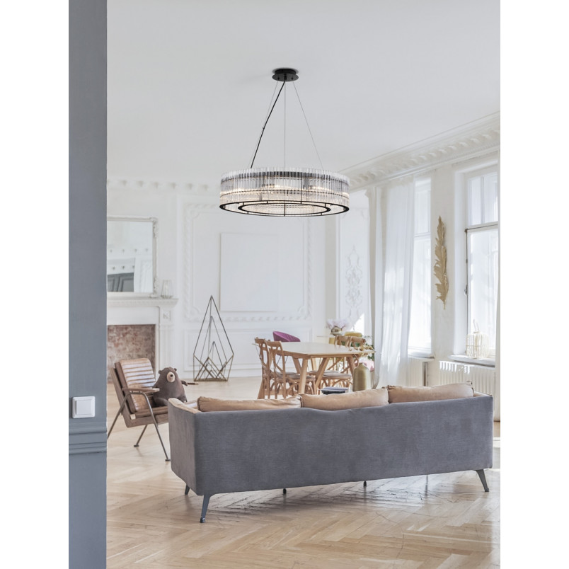 Lampa Kryształowa Rich 70cm | Elegancki Żyrandol Glamour