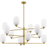 Lora XII - Lampa sufitowa szklana 100cm | Decolab24