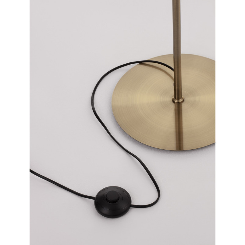 Lampa podłogowa szklana biała Lora | 4 punkty | Decolab24