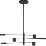 Lampa Sufitowa North LED | 6 punktów, Czarna | Decolab24