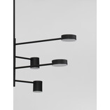 Lampa Sufitowa North LED 8-Punktowa Czarna | Decolab24