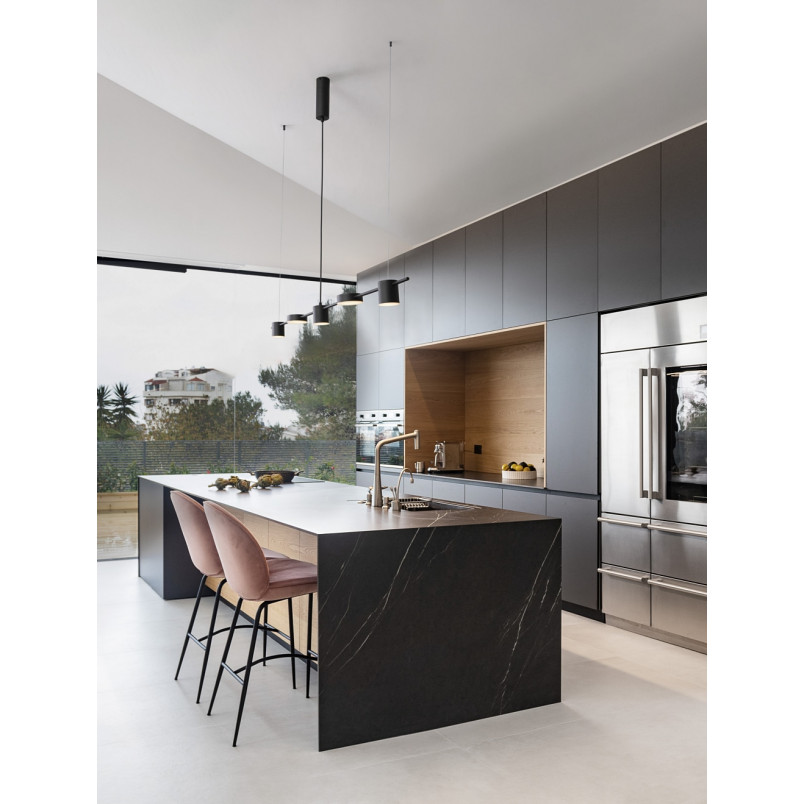 Lampa wisząca LED North 127cm czarna | Decolab24