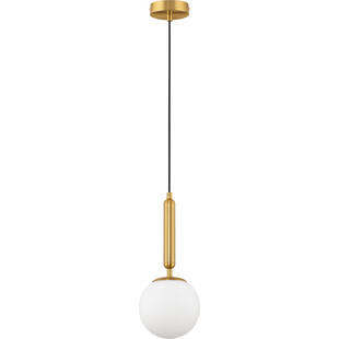 Lampa wisząca Impress - szklana kula biała | Decolab24