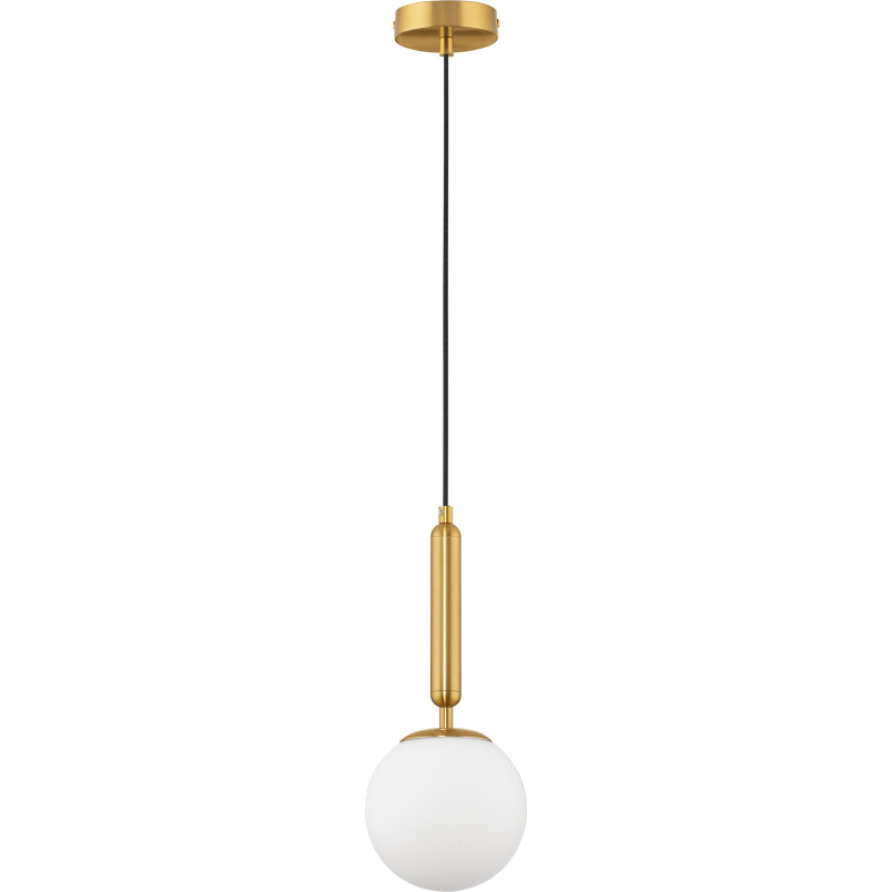 Lampa wisząca Impress - szklana kula biała | Decolab24