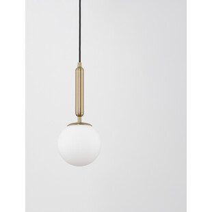 Lampa wisząca Impress - szklana kula biała | Decolab24
