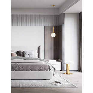 Lampa wisząca Impress - szklana kula biała | Decolab24