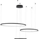 Lampa Wisząca 3 Okręgi Czarna | Nowoczesny Design